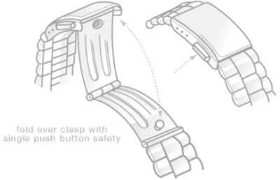 watch-clasp-types-foldover-with-single-push-button-safety